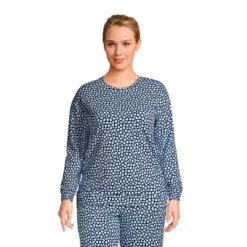 Lands' End Women's Lounge Long Sleeve Pajama Sweatshirt -Women Clothing Shop GUEST 9861d741 6891 4c35 9425 c3c42597b49e