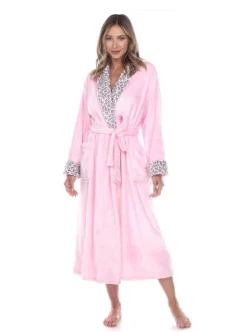 Womens Plus Leopard Print Cozy Lounge Robe - White Mark 9 Womens Plus Leopard Print Cozy Lounge Robe - White Mark -Women Clothing Shop GUEST 98ad719d ab46 4366 90c7 b5c7745d5b3c