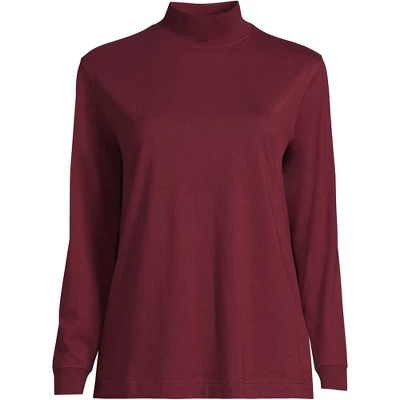 Lands' End Women's Plus Size Long Sleeve Super T Mock 15 Lands' End Women's Plus Size Long Sleeve Super T Mock - Image 15