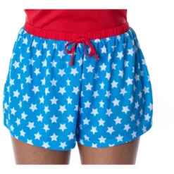 DC Comics Women's Wonder Woman Gold Foil Logo Shirt And Shorts Pajama Set WW Logo -Women Clothing Shop GUEST 9908a5f2 0d20 4ad0 bb5c 4ec21d5c3e55