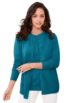 Jessica London Women’s Plus Size Fine Gauge Cardigan -Women Clothing Shop GUEST 9a9f6be8 0dc5 4f9a aa0d 49e5838e4474