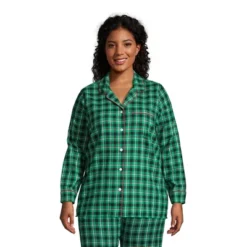 Lands' End Women's Long Sleeve Print Flannel Pajama Top -Women Clothing Shop GUEST 9ebb24f2 bea9 4711 be09 b9783aa241b4
