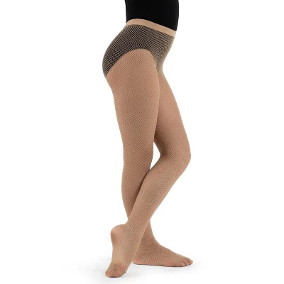 Capezio Women's Studio Basics Fishnet Seamless Tight - Girls 1 Capezio Women's Studio Basics Fishnet Seamless Tight - Girls