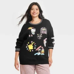 Women's Sanrio Hello Kitty And Friends Graphic Sweatshirt - Black -Women Clothing Shop GUEST a28a1893 3fb1 46e5 9543 7c337cbc9f7a