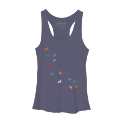 Women's Design By Humans Flying Paper Cranes Birds By Magnussons Racerback Tank Top 15 Women's Design By Humans Flying Paper Cranes Birds By Magnussons Racerback Tank Top -Women Clothing Shop GUEST a5ce20e3 c06b 4d55 b599 fd417b0be818