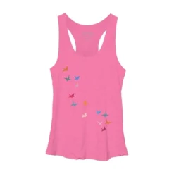 Women's Design By Humans Flying Paper Cranes Birds By Magnussons Racerback Tank Top 12 Women's Design By Humans Flying Paper Cranes Birds By Magnussons Racerback Tank Top -Women Clothing Shop GUEST a9646788 dd31 4f86 ad32 8e4b7de2e793