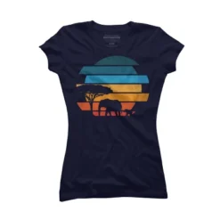 Junior's Design By Humans African Safari Sunset By Taisonjec T-Shirt -Women Clothing Shop GUEST ab1174b2 2f71 4f70 b469 ccfbeec161a5