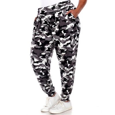 Plus Size Camo Harem Pants - White Mark 2 Plus Size Camo Harem Pants - White Mark - Image 2