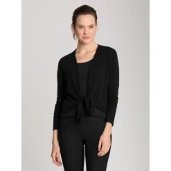 NIC+ZOE Women's 4-Way Cardigan Black Onyx 1X