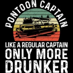 Women's Design By Humans Pontoon Captain, Different Than Other Captains By MeowShop Racerback Tank Top