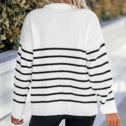 Women's Striped Drop Sleeve Sweater - Cupshe 10 Women's Striped Drop Sleeve Sweater - Cupshe -Women Clothing Shop GUEST af46f67a 047f 4ce7 a1ac 7f9f607242ef