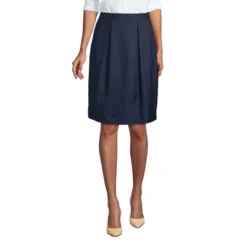 Lands' End Lands' End School Uniform Women's Solid Pleated Skort Top Of Knee