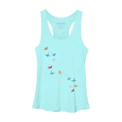 Women's Design By Humans Flying Paper Cranes Birds By Magnussons Racerback Tank Top 14 Women's Design By Humans Flying Paper Cranes Birds By Magnussons Racerback Tank Top -Women Clothing Shop GUEST b0ef371c 2fc1 4a14 8c99 8988d58ed622