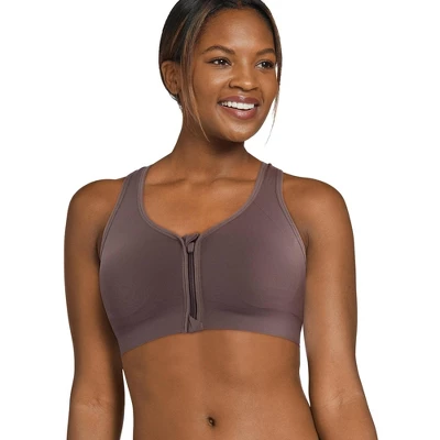 Jockey Women's Seamfree Mid Impact Zip Front Sports Bra 7 Jockey Women's Seamfree Mid Impact Zip Front Sports Bra - Image 7