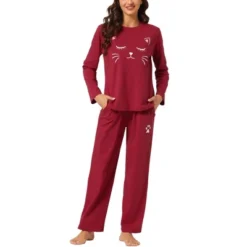 Cheibear Womens Pajama Set Nightwear Lounge Cute Cat Long Sleeve Tops With Pants Sleepwear 15 Cheibear Womens Pajama Set Nightwear Lounge Cute Cat Long Sleeve Tops With Pants Sleepwear -Women Clothing Shop GUEST b2b33879 9813 4d0d ad6c 14d3aab316bd