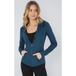 Yogalicious - Women's Slim Fit Hooded Track Jacket 32 Yogalicious - Women's Slim Fit Hooded Track Jacket -Women Clothing Shop GUEST b4de6269 fe72 472b 8676 7ba1bb7fab71