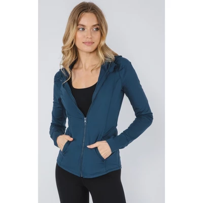 Yogalicious - Women's Slim Fit Hooded Track Jacket 13 Yogalicious - Women's Slim Fit Hooded Track Jacket - Image 13