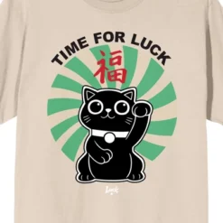 Luck Movie Time For Luck Crew Neck Short Sleeve Women's Natural T-shirt