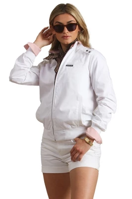 Members Only Women's Classic Iconic Racer Jacket ( Slim Fit ) 1 Members Only Women's Classic Iconic Racer Jacket ( Slim Fit )