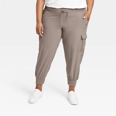 Women's Stretch Woven Tapered Cargo Pants - All In Motion™ 9 Women's Stretch Woven Tapered Cargo Pants - All In Motion™ - Image 9