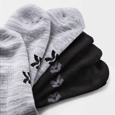 Women's Extended Size Cushioned 6pk Low Cut Athletic Socks - All In Motion™ - Heather Gray/Black 8-12 2 Women's Extended Size Cushioned 6pk Low Cut Athletic Socks - All In Motion™ - Heather Gray/Black 8-12 - Image 2