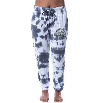 Jurassic World Womens' Dinosaur Film Movie Logo Sleep Jogger Pajama Pants Multicolored 3 Jurassic World Womens' Dinosaur Film Movie Logo Sleep Jogger Pajama Pants Multicolored - Image 3