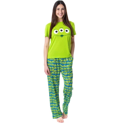 Disney Womens' Toy Story Movie Aliens Character Sleep Pajama Set Multicolored 4 Disney Womens' Toy Story Movie Aliens Character Sleep Pajama Set Multicolored - Image 4