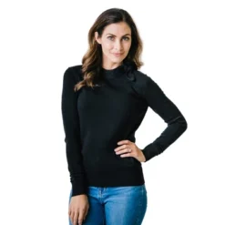 Hope & Henry Womens' Long Sleeve Tie-Neck Sweater 11 Hope & Henry Womens' Long Sleeve Tie-Neck Sweater -Women Clothing Shop GUEST c3f5eb4a 076a 4be6 bd86 bf0eac289436