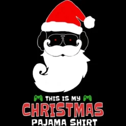 Women's Design By Humans This Is My Christmas Pajama Shirt Gamer Video Game Santa By TELO213 Racerback Tank Top