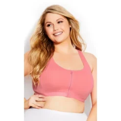 Women's Plus Size Zipper Sports Bra - Coral | AVENUE 5 Women's Plus Size Zipper Sports Bra - Coral | AVENUE -Women Clothing Shop GUEST c7112ebf bbd7 4d0e 860d 7da6ccc0cbd5