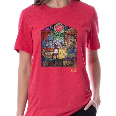 Disney Womens' Beauty And The Beast Belle Stained Glass Sleep Pajama Set Multicolored 1 Disney Womens' Beauty And The Beast Belle Stained Glass Sleep Pajama Set Multicolored