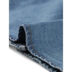 Allegra K Women's Collared Short Sleeves Flap Pocket Button Denim Shirt -Women Clothing Shop GUEST c7e86680 b260 4812 a41f 373cd00684ee