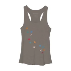 Women's Design By Humans Flying Paper Cranes Birds By Magnussons Racerback Tank Top 13 Women's Design By Humans Flying Paper Cranes Birds By Magnussons Racerback Tank Top -Women Clothing Shop GUEST c966f916 b5bb 4f16 a51a b87ad2524c5c