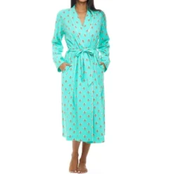 Womens Soft Cotton Knit Jersey Lounge Robe With Pockets, Long Bathrobe -Women Clothing Shop GUEST c9a99ac5 2dde 4f7e b319 7091ead58c05