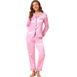 Allegra K Women's Satin Button Down Sleepshirt With Pants Halloween Pajama Set 23 Allegra K Women's Satin Button Down Sleepshirt With Pants Halloween Pajama Set -Women Clothing Shop GUEST caea05c5 e0ce 497c b803 934e3d1d2378