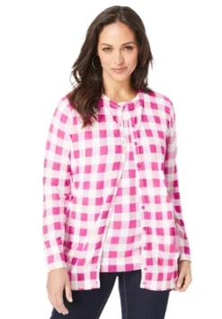 Jessica London Women’s Plus Size Fine Gauge Cardigan -Women Clothing Shop GUEST cc2452da 025f 4769 902e 12a5a8a0495f