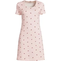 Lands' End Women's Cotton Short Sleeve Knee Length Nightgown -Women Clothing Shop GUEST cdc464e9 1d87 4ff5 a044 3219630e9665