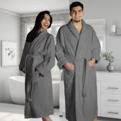 Men's Ultra-Absorbent Cotton Bathrobe By Blue Nile Mills -Women Clothing Shop GUEST cffe6b4a fac0 4d81 bbf8 a800c1ff411e