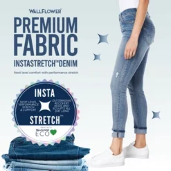 WallFlower Women's Flirty Curvy Skinny High Rise Insta Stretch Juniors Jeans (Standard And Plus) -Women Clothing Shop GUEST d781a8fa ad79 4ac9 a134 137dde04ff54