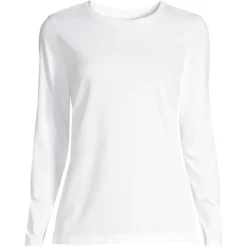 Lands' End Women's Tall Relaxed Supima Cotton Long Sleeve Crewneck T-Shirt -Women Clothing Shop GUEST d7d94a74 fe30 4ab7 9d73 4be3c84d4cf5