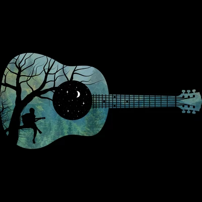 Junior's Design By Humans All I Need Is My Music And A Starry Night By Maryedenoa T-Shirt 1 Junior's Design By Humans All I Need Is My Music And A Starry Night By Maryedenoa T-Shirt