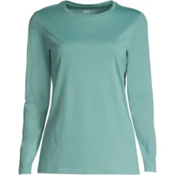 Lands' End Women's Tall Relaxed Supima Cotton Long Sleeve Crewneck T-Shirt -Women Clothing Shop GUEST dc000a0d c0bc 4f20 99fc 671ee861c936