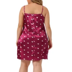 Agnes Orinda Women's Plus Size Satin Heart Print Sleeveless Nightgown 7 Agnes Orinda Women's Plus Size Satin Heart Print Sleeveless Nightgown -Women Clothing Shop GUEST dd6d08f4 ec6d 4e95 9765 ceec9510bb86