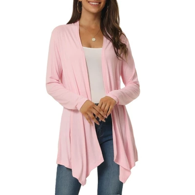 Seta T Women's Spring Fall Draped Open Front Casual Long Sleeve Lightweight Cardigan 10 Seta T Women's Spring Fall Draped Open Front Casual Long Sleeve Lightweight Cardigan - Image 10