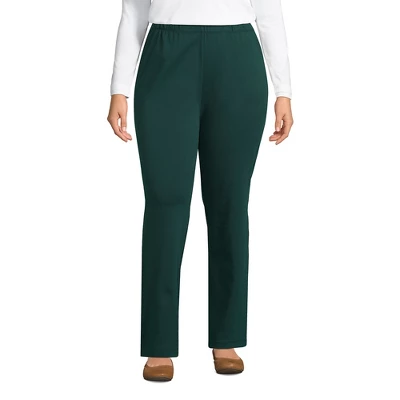 Lands' End Women's Sport Knit High Rise Elastic Waist Pull On Pants 18 Lands' End Women's Sport Knit High Rise Elastic Waist Pull On Pants - Image 18