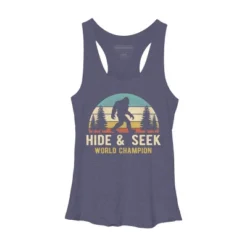 Women's Design By Humans Bigfoot - Hide And Seek World Champion By Clickbong Racerback Tank Top -Women Clothing Shop GUEST dfb87392 4088 42d2 91bc cf293e2289e4