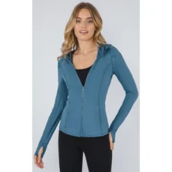 Yogalicious - Women's Slim Fit Hooded Track Jacket 30 Yogalicious - Women's Slim Fit Hooded Track Jacket -Women Clothing Shop GUEST e2b1ba80 6c81 48c6 aba0 82fb05866144