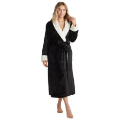 Softies Plush Faux Shearling Robe With Contrast Trim 8 Softies Plush Faux Shearling Robe With Contrast Trim -Women Clothing Shop GUEST e451ac9c e3cf 4ddf 96ef d1008d4ae740