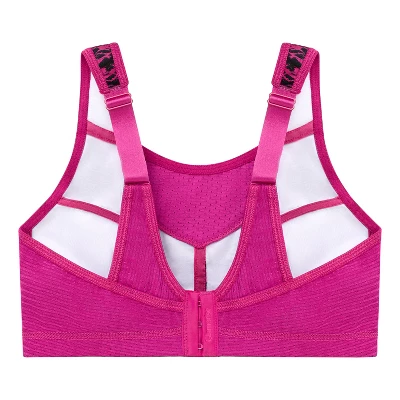 Glamorise Womens No-Bounce Camisole Elite Sports Wirefree Bra 1067 Fuchsia Print 4 Glamorise Womens No-Bounce Camisole Elite Sports Wirefree Bra 1067 Fuchsia Print - Image 4