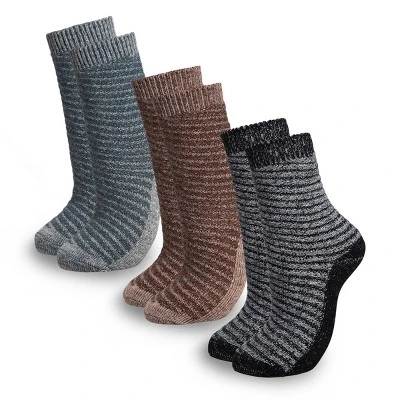 Mio Marino Womens Warm Wool Knitted Socks 3 Pack 4 Mio Marino Womens Warm Wool Knitted Socks 3 Pack - Image 4